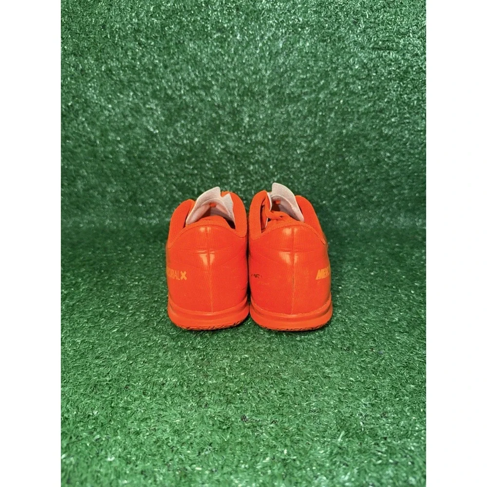 Nike Zoom Mercurial X Soccer Shoe Cleat Sneaker Bright Orange Kids Youth Size 6Y